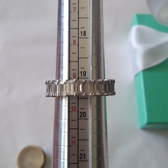 Glamorous Baguette CZ Eternity Band Ring, Size 9.25 main image 1